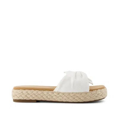 TOMS WOMEN'S ABBY SLIDE FLATFORM ESPADRILLE SANDAL BEACHSIDE WOVEN