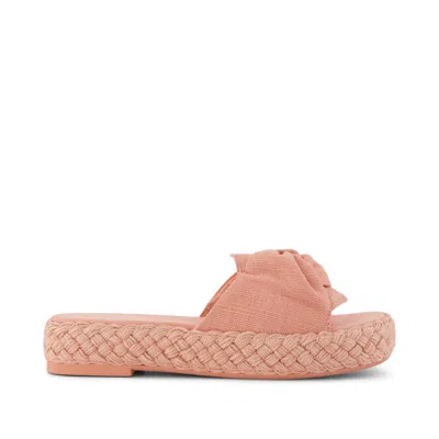 Toms Women's Abby Slide Flatform Espadrille Sandal Bloom Heritage Canvas In Animal Print