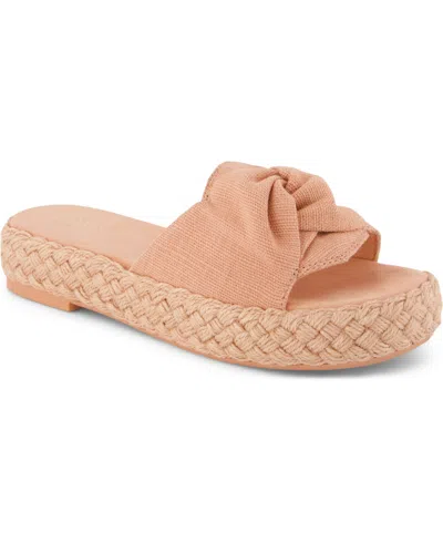 Toms Abby Plaftorm Slide Sandal In Animal Print