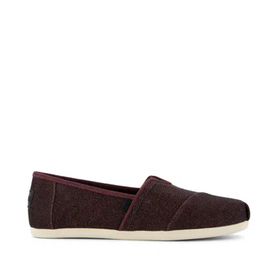 Toms Women's Alpargata Blackberry Sparkle Glitter In Brown