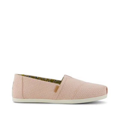 Toms Women's Alpargata Classic Bloom Chambray Dot In Pink