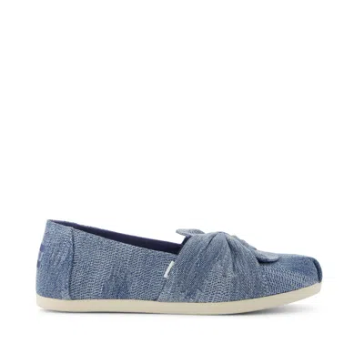 Toms Women's Alpargata Classic Dark Sky Textured Denim In Blue