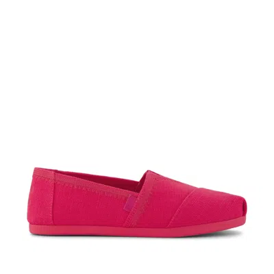 Toms Women's Alpargata Classic Fuchsia Embroidered Heritage Canvas In Pink