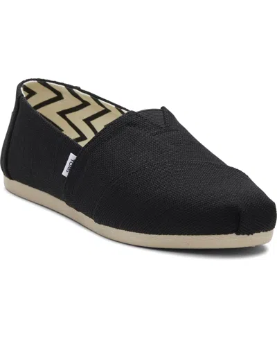 TOMS WOMEN'S ALPARGATA CLASSIC HERITAGE CANVAS SLIP-ON FLATS