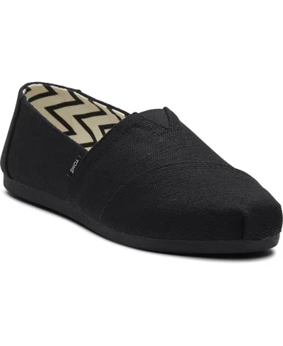 TOMS WOMEN'S ALPARGATA CLASSIC HERITAGE CANVAS SLIP-ON FLATS