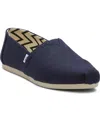 Toms Women's Alpargata Classic Heritage Canvas Slip-on Flats In Navy Heritage Canvas