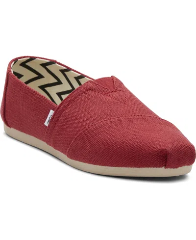 TOMS WOMEN'S ALPARGATA CLASSIC HERITAGE CANVAS SLIP-ON FLATS