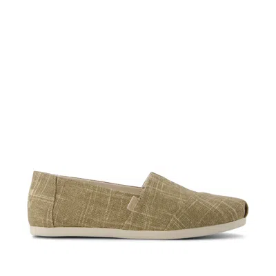 Toms Women's Alpargata Classic Shimmer Crosshatch In Gold
