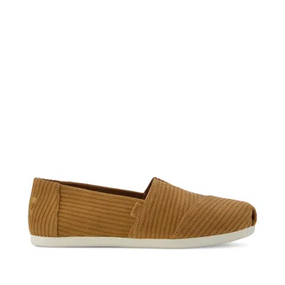 Toms Women's Alpargata Classic Tan Cordurory In Brown