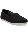 Toms Women's Alpargata Cloudbound Flats In Black Basket Weave Lace