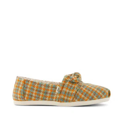 Toms Women's Alpargata Cozy Houndstooth Bow Espadrille In Multi