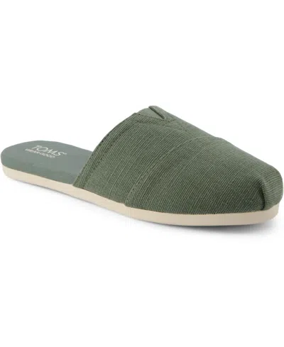 TOMS WOMEN'S ALPARGATA ESPADRILLE ALMOND TOE MULES