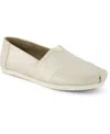 Toms Womens Alpargata Natural Metallic Linen Stripe In Champagne Metallic