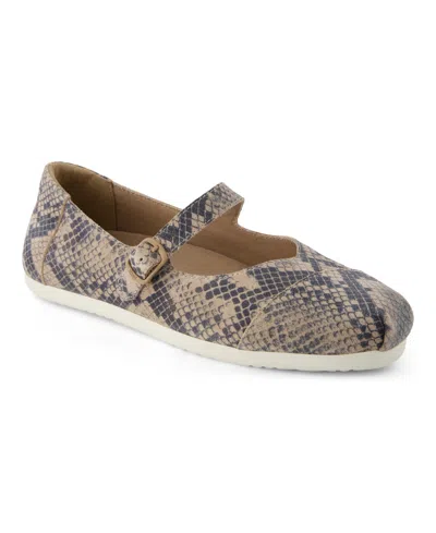 Toms Alpargata Mary Jane Flat In Animal Print
