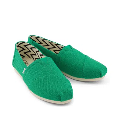 Toms Women's Alpargata Mint Heritage Canvas In Multi