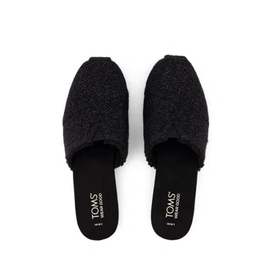 Toms Women's Alpargata Mule Cozy Sparkle Knit In Black