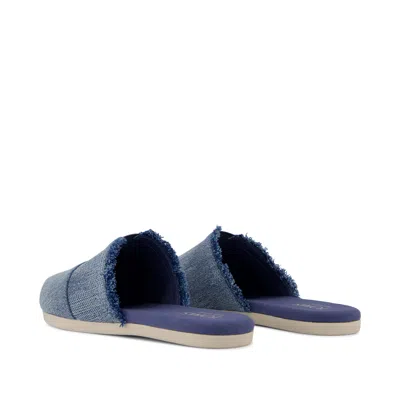 Toms Women's Alpargata Mule Dark Sky Textured Denim In Blue