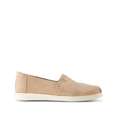 Toms Women's Alpargata Plus Bronze Metallic Crosshatch Suede In Neutral