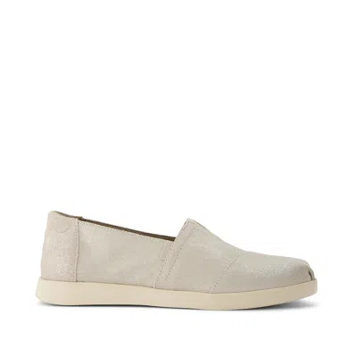 Toms Women's Alpargata Plus Champagne Metallic Suede In Neutral