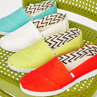Toms Women's Alpargata Plus Flame Heritage Canvas In Red