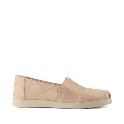 Toms Women's Alpargata Plus Pale Rose Metallic Suede In Pink