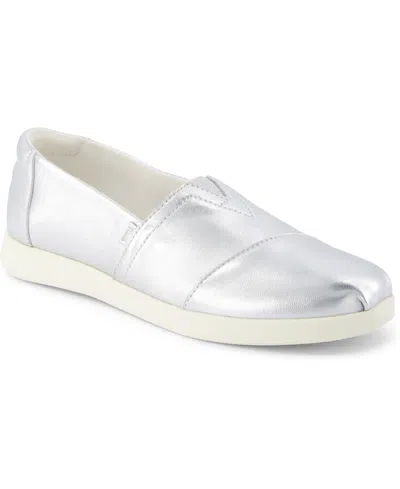 TOMS WOMEN'S ALPARGATA PLUS ESPADRILLE ALMOND TOE FLATS