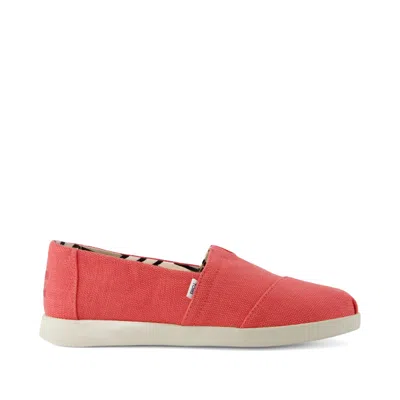 Toms Women's Alpargata Plus Sunset Coral Heritage Canvas In Pink