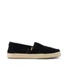 Toms Women's Alpargata Rope 2.0 Espadrille Crochet Lace In Black