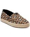 Toms Alrope Espadrille In Black Geo Woven