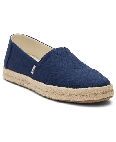 Toms Alpargata Rope Espadrille Slipon In Blue