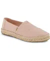 Toms Women's Alpargata Rope 2.0 Espadrille Slip-on Flats In Pale Rose Two Tone Slub
