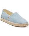 Toms Alrope Denim Espadrille In Pastel Blue Washed Denim