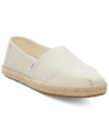 Toms Alrope Espadrille In Natural Recycled Cotton Slubby Woven