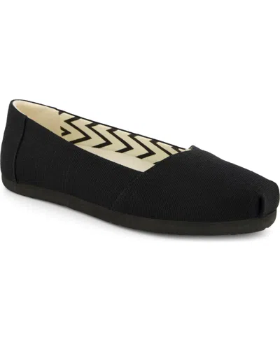 Toms Women's Alpargata Slip On Ballet Flats In Black