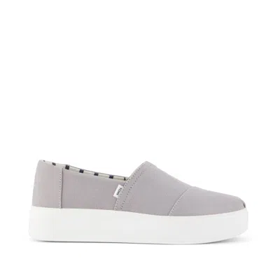 Toms Asher Platform Slip-on Sneaker In Gray