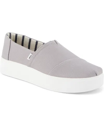 Toms Asher Platform Slip-on Sneaker In Gray
