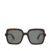 Toms Women's Athena Tortoise Traveler Sunglasses In Brown
