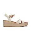 Toms Women's Audrey Natural Metallic Wedge Sandal In Multi