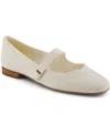 Toms Women's Bianca Canvas Mary Jane Flats In White