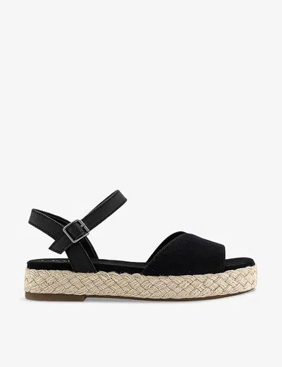 Toms Abby Espadrille Platform Sandal In Black