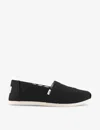 Toms Alpargata Womens Slip On Casual Loafers In Black