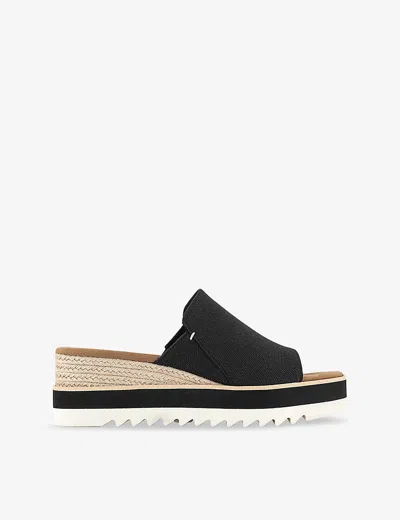 Toms Diana Wedge Sandal In Black