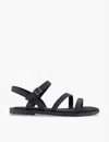 TOMS OMS WOMENS BLACK KIRA ANKLE-STRAP LEATHER SANDALS EUR 36 / 3 UK