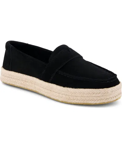 Toms Women's Blakely Slip-on Espadrilles Loafers In Black