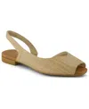 Toms The Briella Slingback Sandal In Almond Raffia