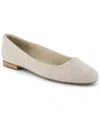 Toms Women's Briella Shimmer Twill Slip-on Ballet Flats In Natural Shimmer Twill