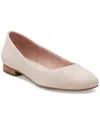Toms Women's Briella Square Toe Ballet Flats In Ballet Pink Suede