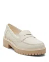 Toms Cara Platform Penny Loafer In Natural