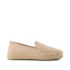Toms Women's Carolina Espadrille Pale Rose Metallic Suede Slip On In Neutral