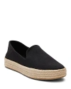 TOMS WOMEN'S CAROLINA ESPADRILLE PLATFORM FLATS